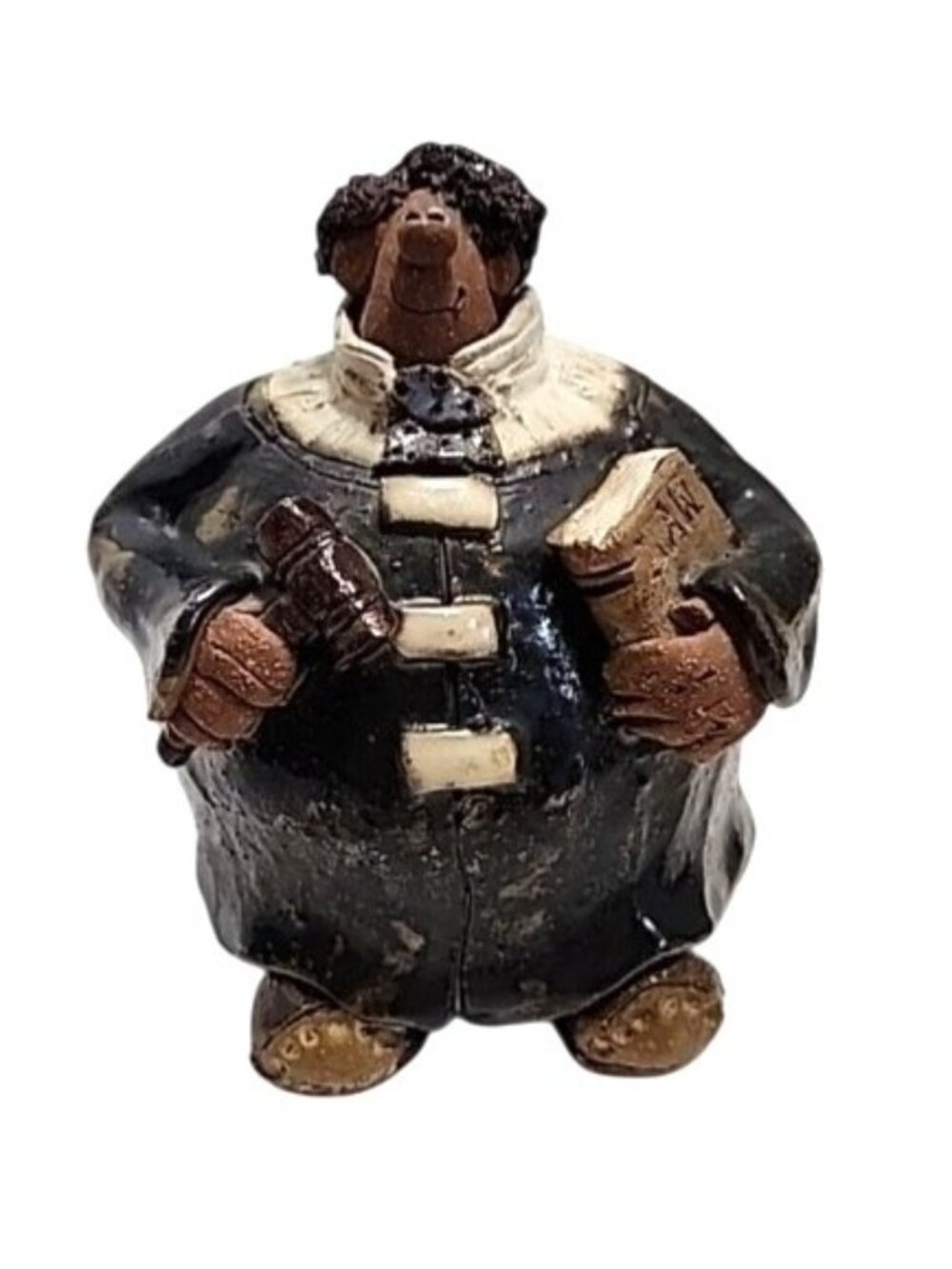 Sara Meadow Balloon People Handcrafted Clay Judge Figurine W/Gavel & Law 1983?
